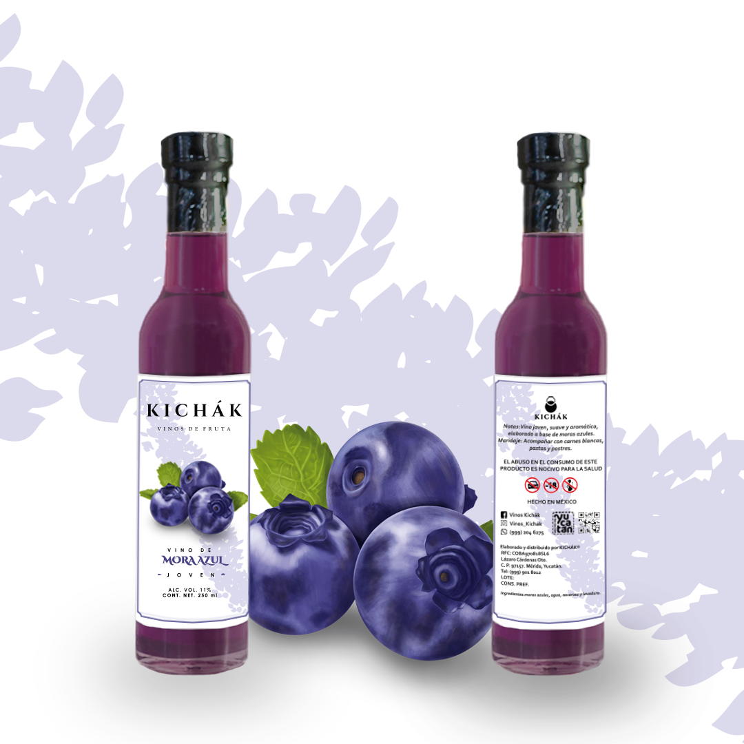 VINO DE MORA AZUL KICHÁK 250 ML
