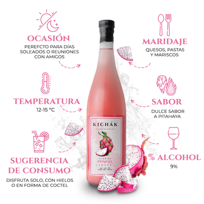 VINO DE FRUTA KICHÁK PITAHAYA 750 ML